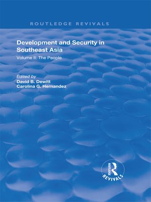 cover image of Development and Security in Southeast Asia